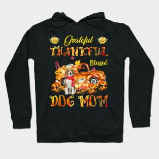 Beagle Pumpkin Thankful Grateful Blessed Dog Mom Hoodie